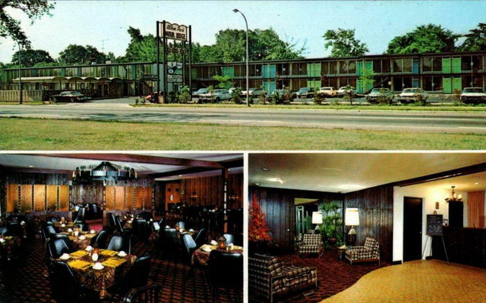 Allen Park Motor Lodge - Old Postcard Photo